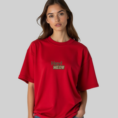 Hey Meow Oversized T-shirt For Women