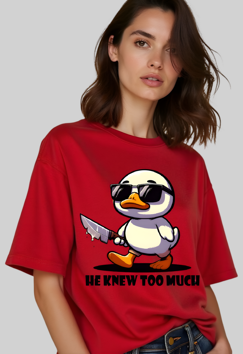 He Knew Too Much Oversized T-shirt For Women