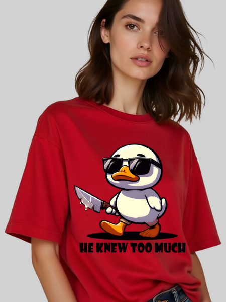 He Knew Too Much Oversized T-shirt For Women