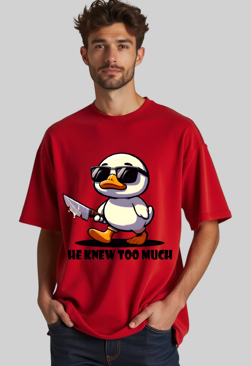 He Knew Too Much Oversized T-shirt For Men