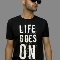 Life Goes On Regular Fit T-Shirt For Men