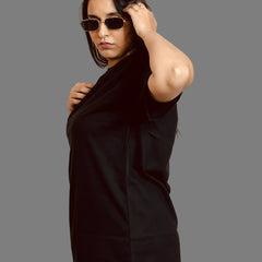 Black Oversized T-shirt for Women