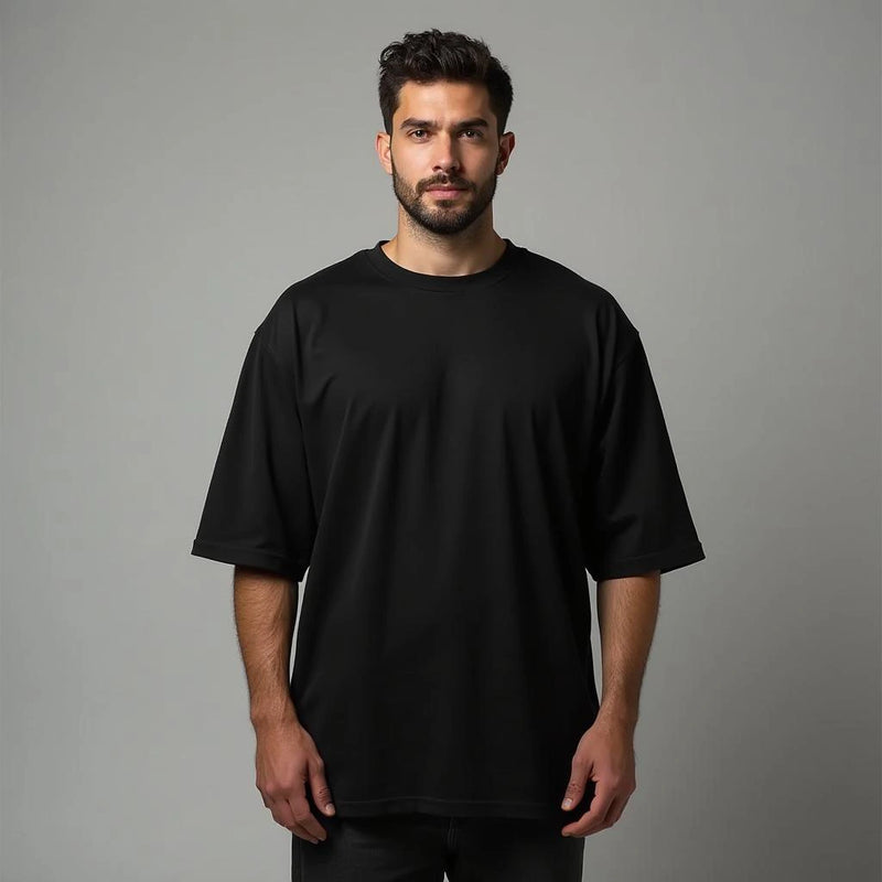 Black Oversized Men’s T-shirt | 100% Cotton