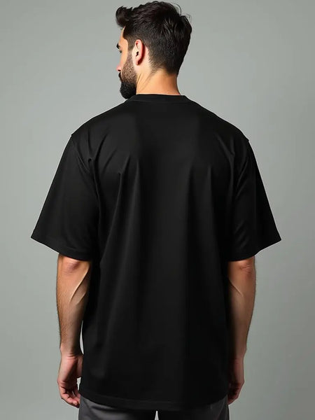 Black Oversized Men’s T-shirt | 100% Cotton