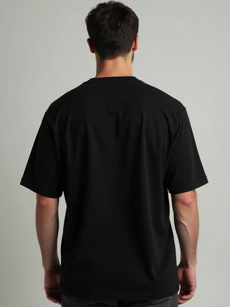 Black Oversized Men’s T-shirt | 100% Cotton