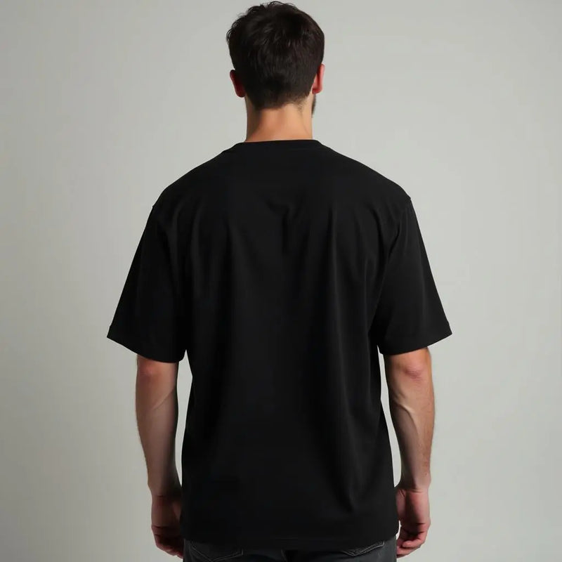 Black Oversized Men’s T-shirt | 100% Cotton