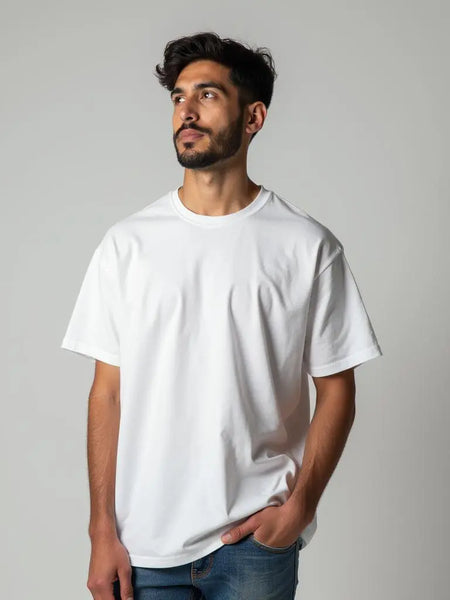 White Oversized T-shirt for Men