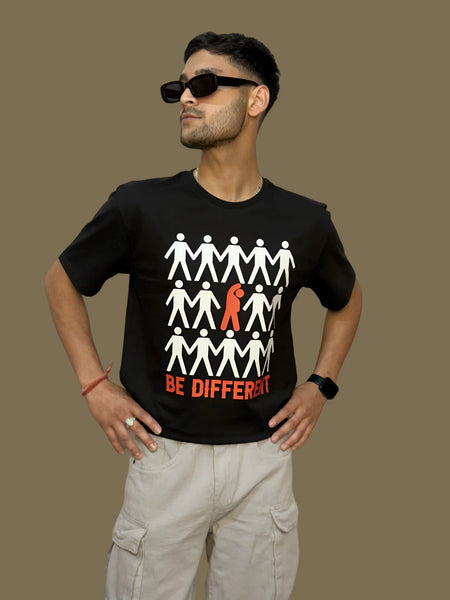 Be Different Regular Fit T-Shirt For Men